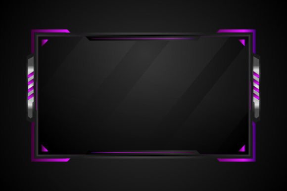 Abstract Purple and Grey Overlay Live Graphic Templates