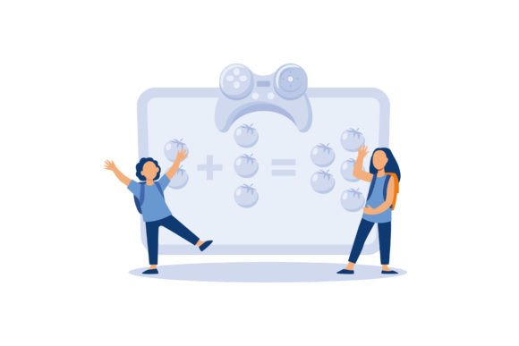 Educational Game Abstract Concept Vector Graphics Review