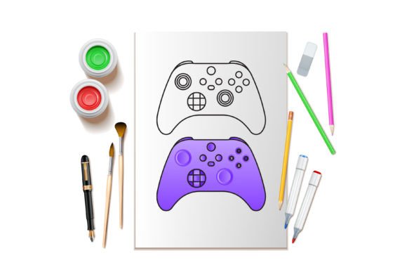 Game Controller Vector Illustration for Branding and Packaging