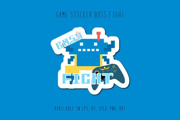 Gaming Sticker Boss Fight Graphic Freebie Review