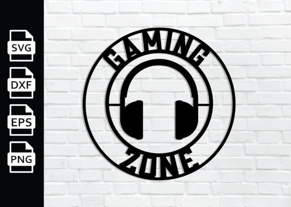 Gaming Zone Metal Wall Art for Graphics and Crafts