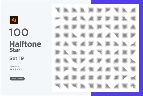 Stars Shape Halftone Background 100-19 Review