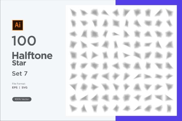 Stars Shape Halftone Background 100-7 Graphics Review