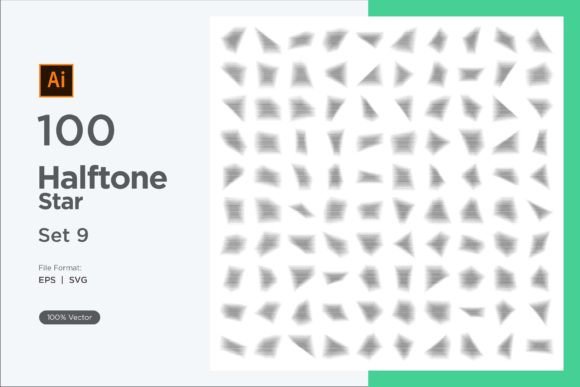 Stars Shape Halftone Background 100-9 Graphics Add-Ons Review